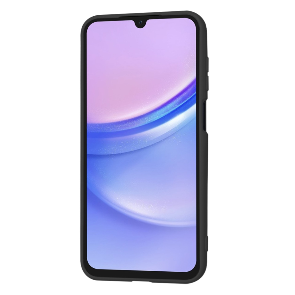 Husa pentru Samsung Galaxy A15 4G / Galaxy A15 5G din Silicon Catifelat, Protectie Premium, Skyddar SoftElegance - Negru - 2 | YEO