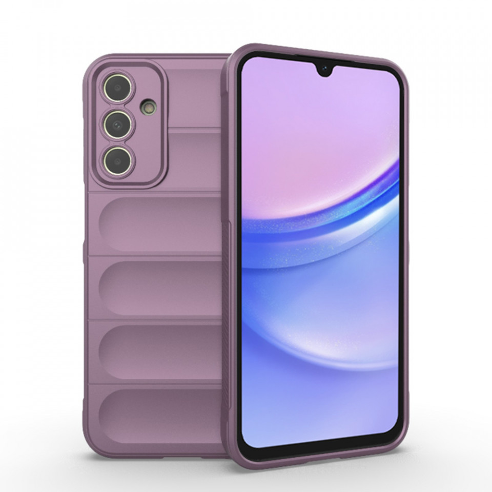 Husa pentru Samsung Galaxy A15 4G / Galaxy A15 5G eleganta, din silicon mat, SKDR Vogue - Mov