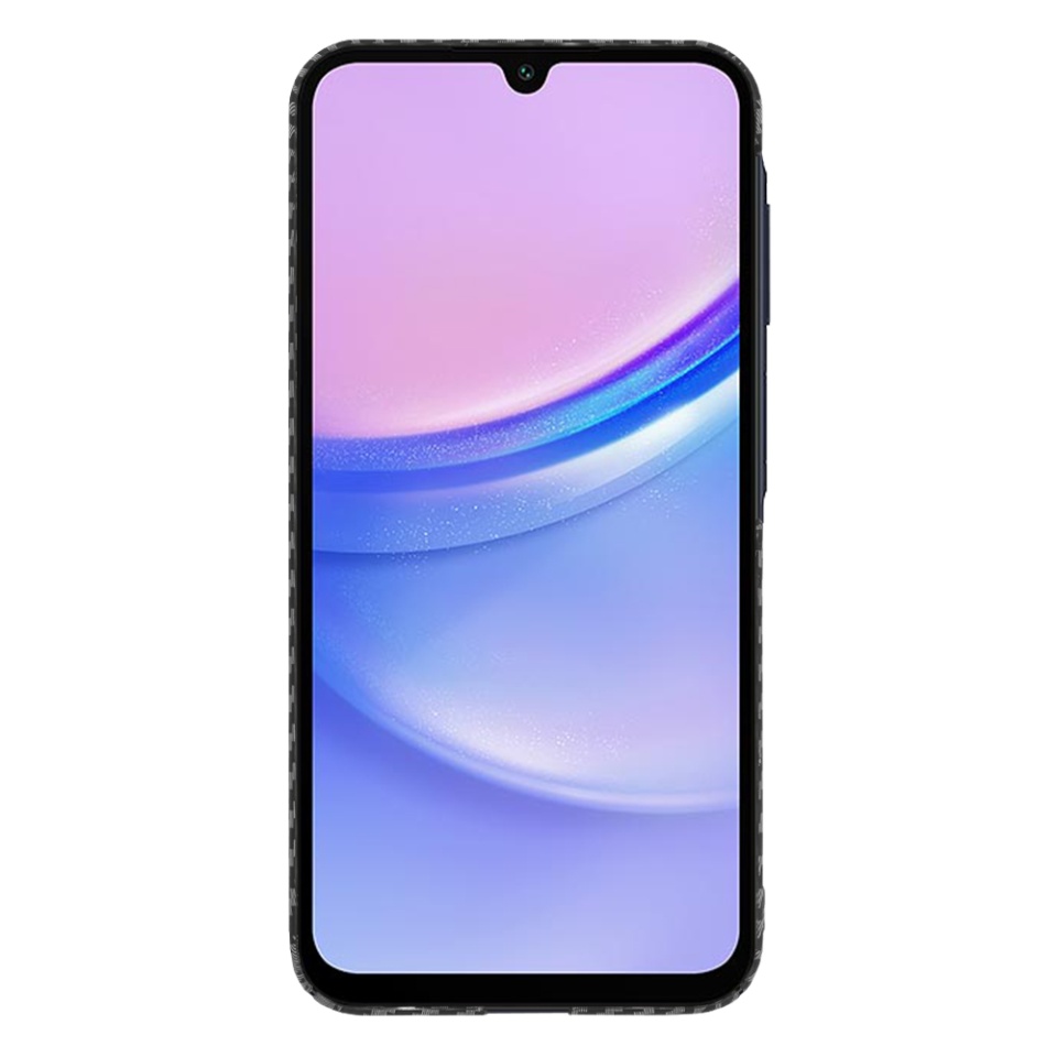 Husa pentru Samsung Galaxy A15 4G / Galaxy A15 5G, SKYDDAR INNOVATION, Carbonite FiberShell, Negru, set cu sticker - 3 | YEO