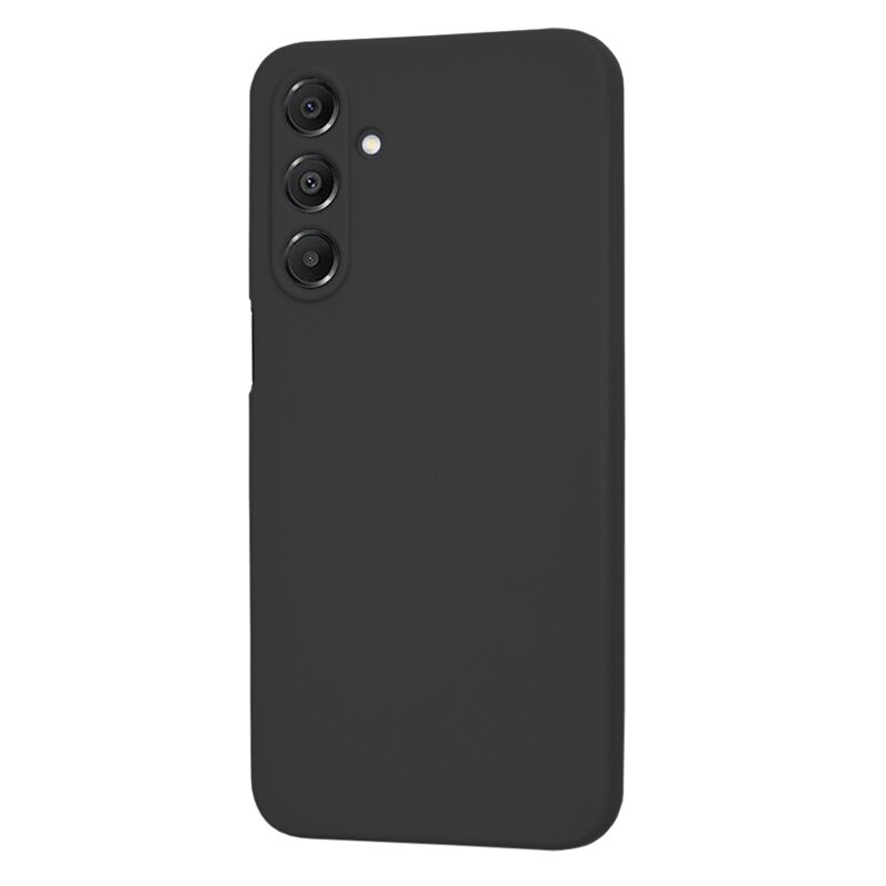 Husa pentru Samsung Galaxy A16 4G / Galaxy A16 5G din Silicon Catifelat, Protectie Premium, Skyddar SoftElegance - Negru - 1 | YEO