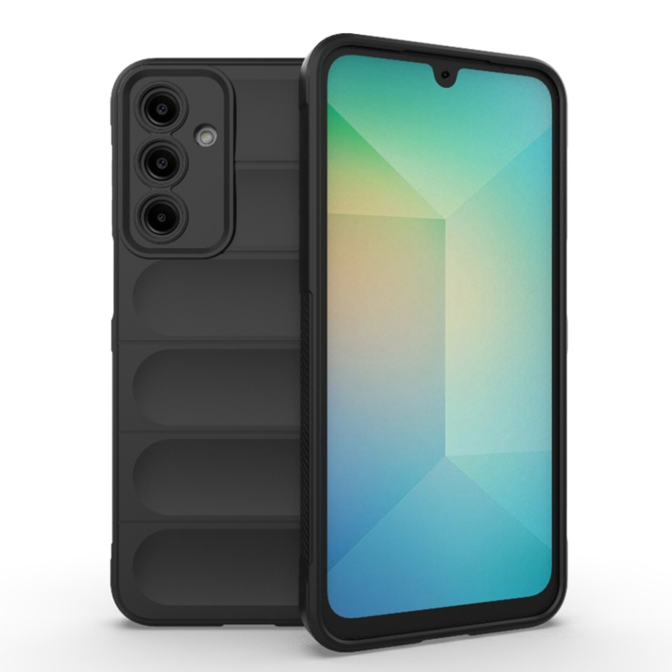 Husa pentru Samsung Galaxy A16 4G / Galaxy A16 5G eleganta, din silicon mat, SKDR Vogue - Negru