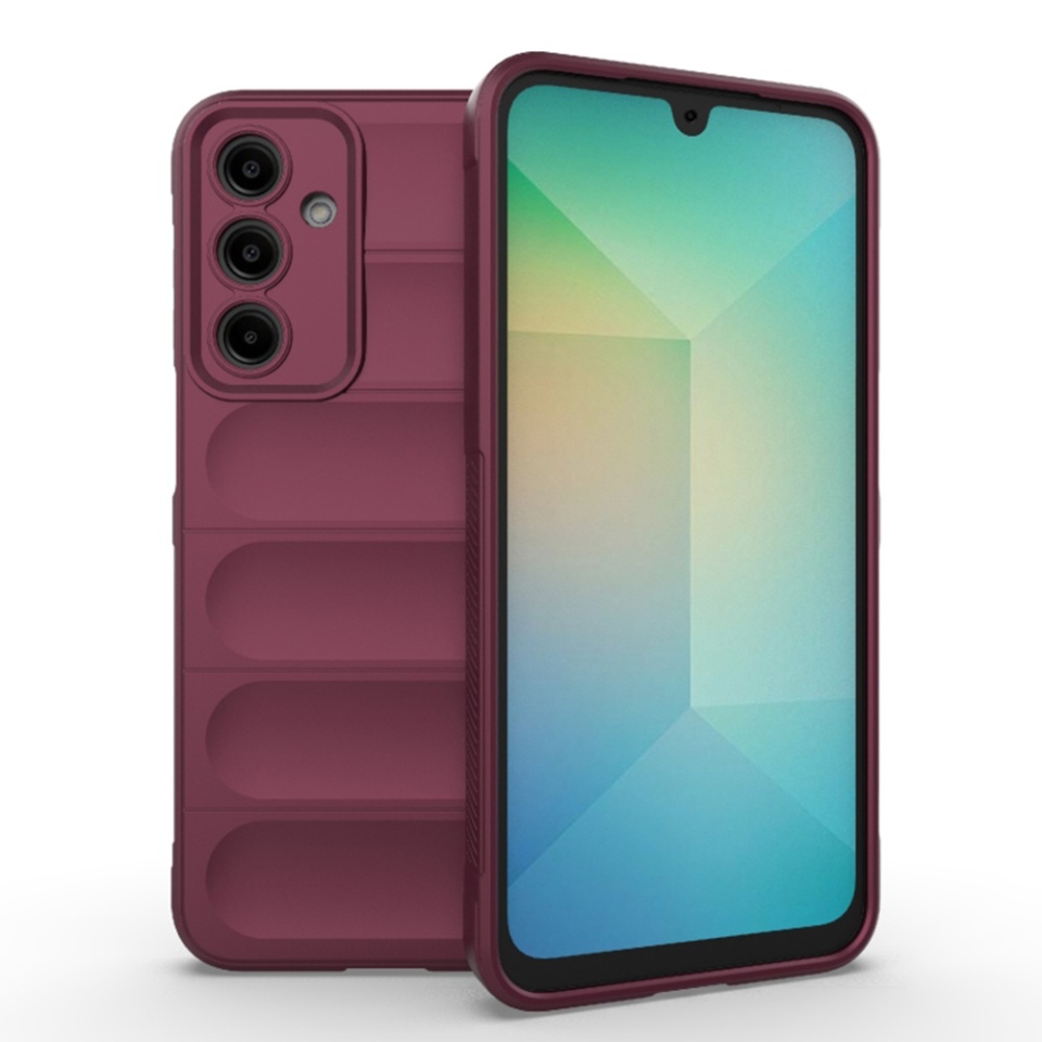 Husa pentru Samsung Galaxy A16 4G / Galaxy A16 5G eleganta, din silicon mat, SKDR Vogue - Bordo