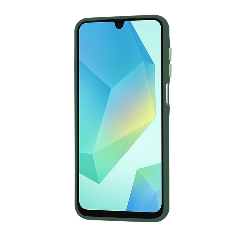 Husa pentru Samsung Galaxy A16 4G / Galaxy A16 5G, SKYDDAR INNOVATION, Frosted, Verde inchis, set cu sticker - 1 | YEO