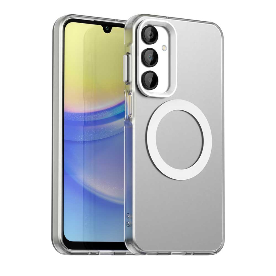Husa pentru Samsung Galaxy A16 4G / Galaxy A16 5G, SKYDDAR INOVATION, CandyCase, Magsafe, set cu sticker, Alb
