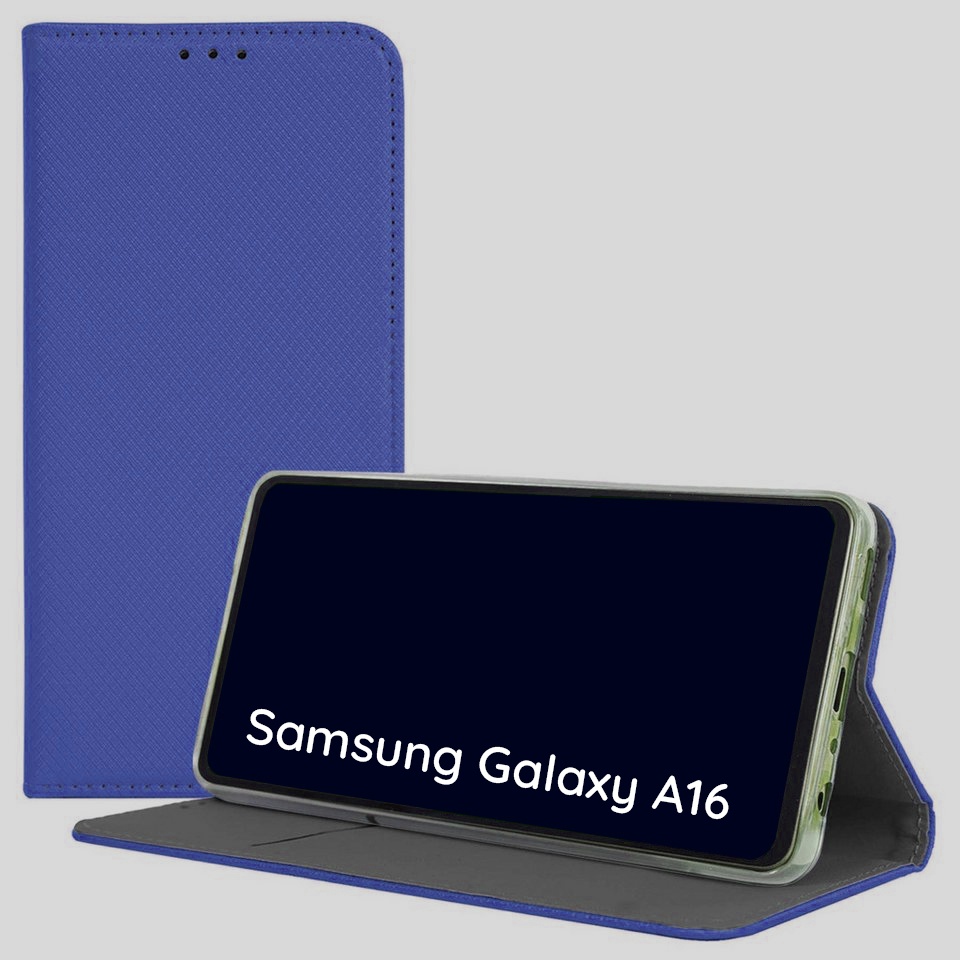 Husa pentru Samsung Galaxy A16, cu Inchidere Magnetica, SKDR Case Book - Albastru
