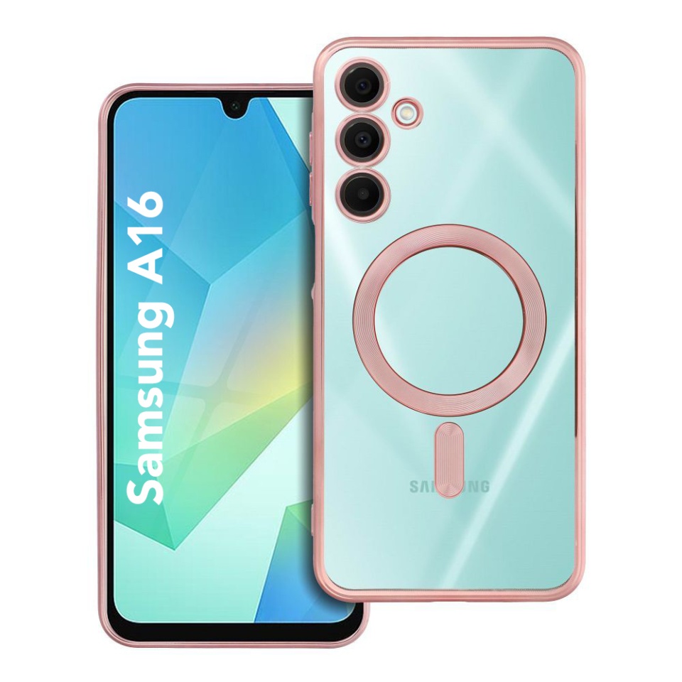 Husa pentru Samsung Galaxy A16 cu Magsafe integrat, SKYDDAR Luxury Shield - Roze Gold
