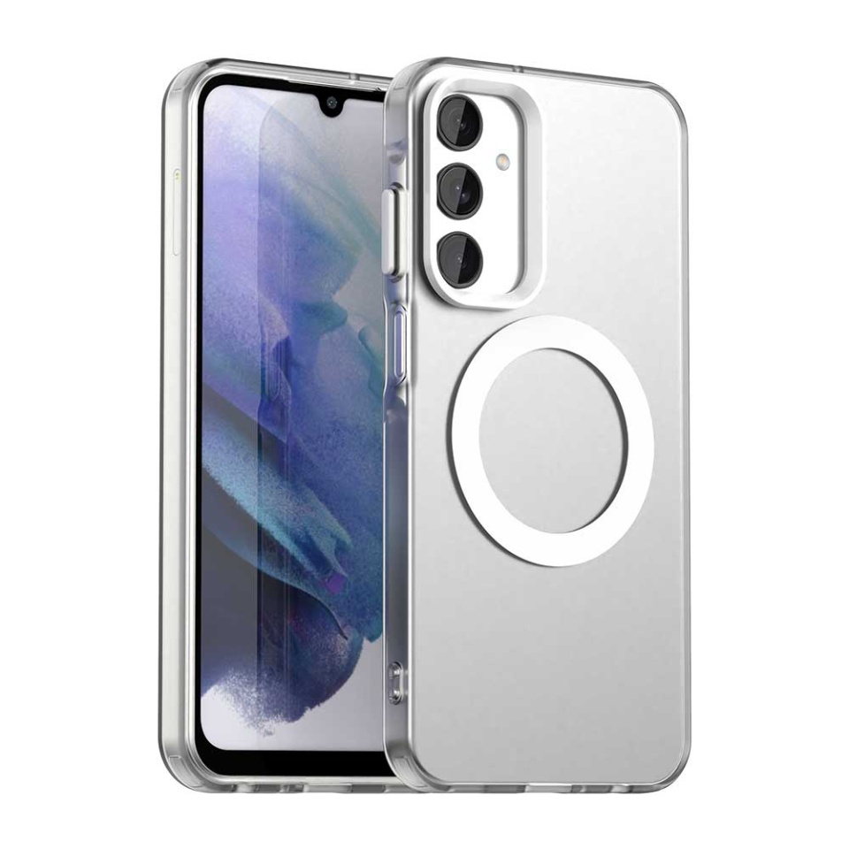 Husa pentru Samsung Galaxy A25 5G, SKYDDAR INOVATION, CandyCase, Magsafe, set cu sticker, Alb