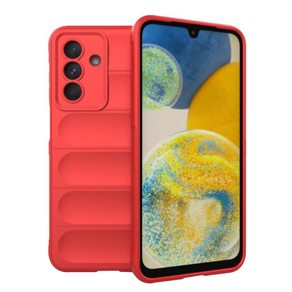 Husa pentru Samsung Galaxy A26 5G eleganta, din silicon mat, Vogue - Rosu
