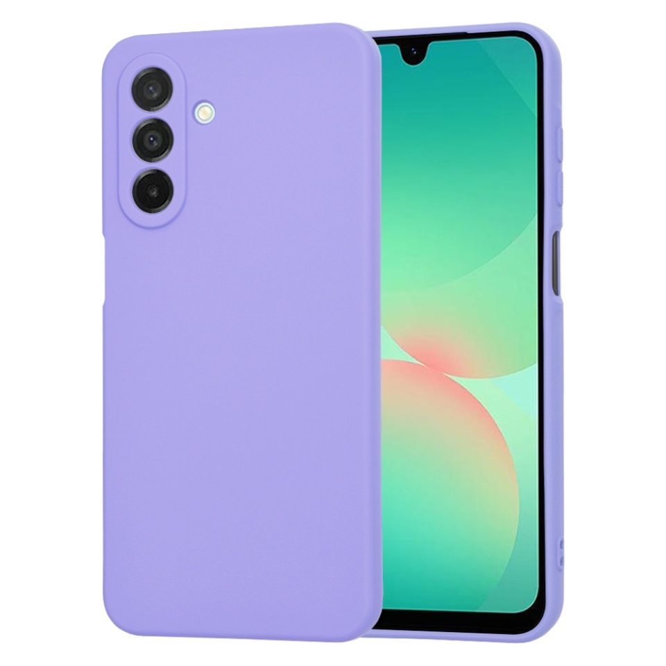 Husa pentru Samsung Galaxy A26 5G, SKYDDAR INNOVATION, din Silicon Catifelat, SoftElegance, set cu sticker, Violet