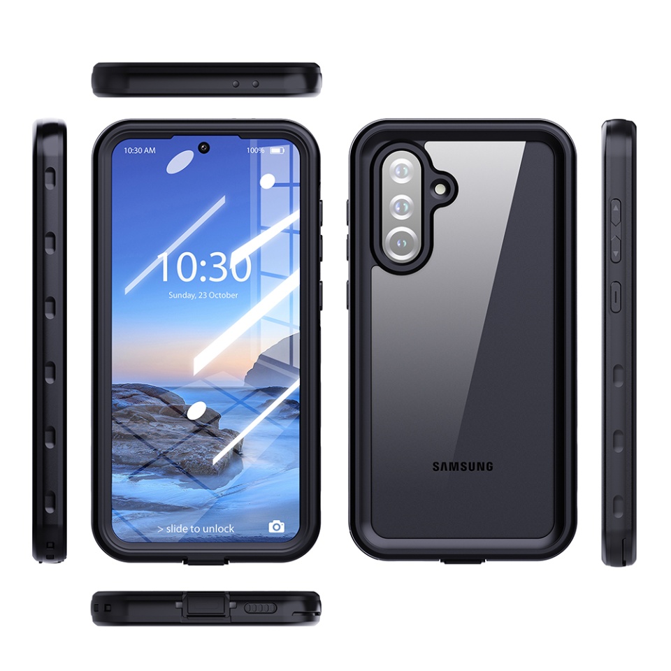 Husa pentru Samsung Galaxy A36 5G, ShellBox, Waterproof IP68 Case, Full Body, Protectie Totala, Anti-Soc, Rezistenta la Apa si Praful, Negru - 1 | YEO