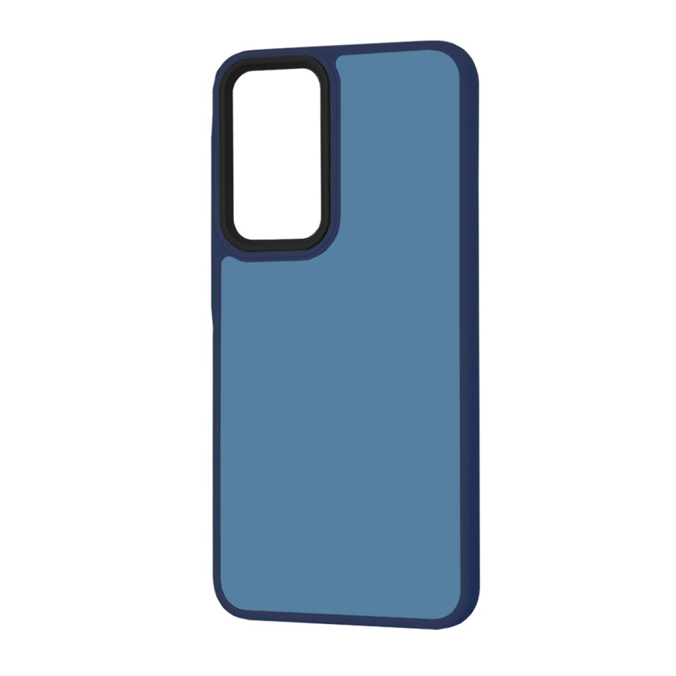 Husa pentru Samsung Galaxy A36 5G, SKYDDAR INNOVATION, HaloFrost, AntiSoc, Bleumarin, set cu sticker - 3 | YEO