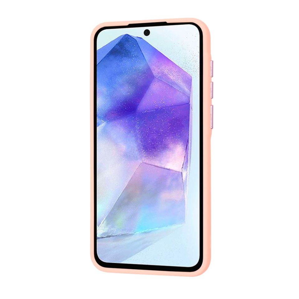 Husa pentru Samsung Galaxy A55 5G, ce Absoarbe Cele mai Aspre Socuri, Skyddar Frosted - Roz - 2 | YEO