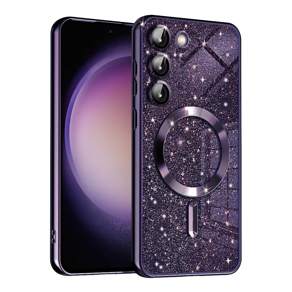 Husa pentru Samsung Galaxy A55 5G Design Antisoc, Fundal Detasabil 2-in-1, Protectie Superioara, Margini Ridicate - Mov