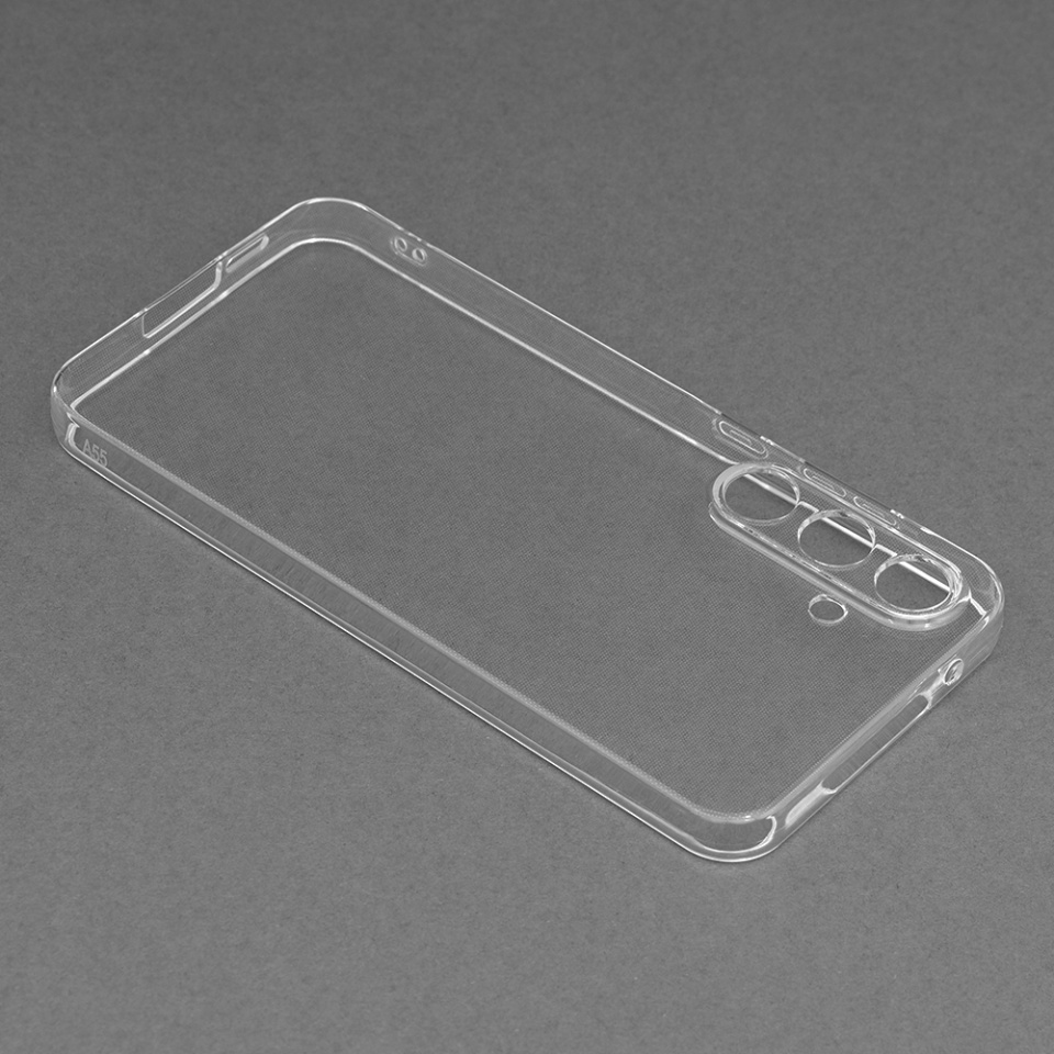 Husa pentru Samsung Galaxy A55 5G din silicon transparent, SKDR ClearGuard - Transparent - 1 | YEO