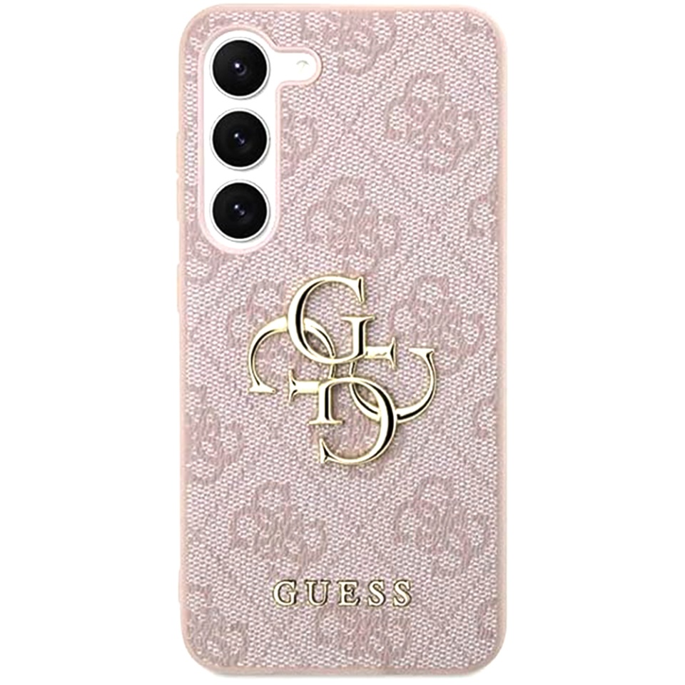 Husa pentru Samsung Galaxy A55 5G, Guess Hardcase 4G Big Metal Logo, Protectie Slim, Compatibila, Roz - 1 | YEO