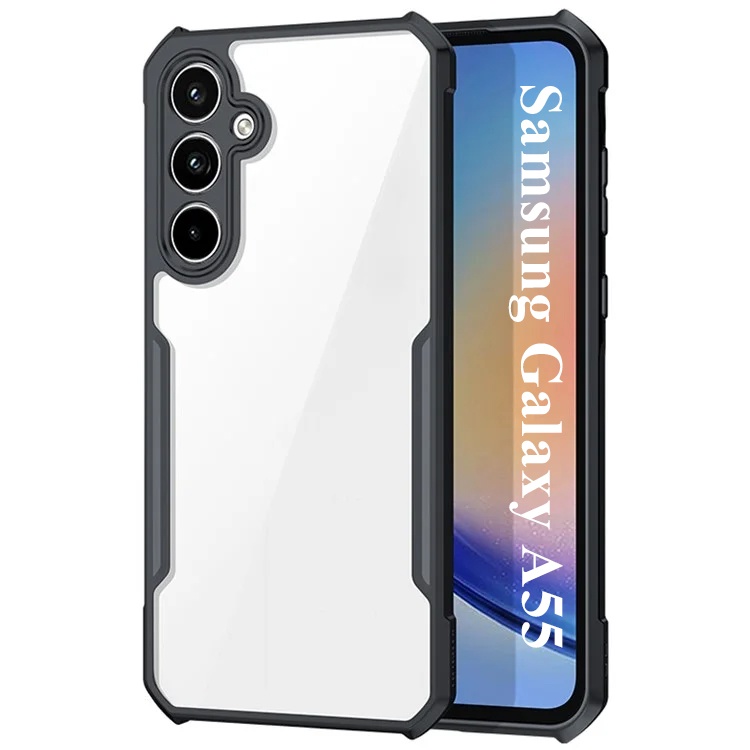 Husa pentru Samsung Galaxy A55, anti soc, Skyddar StealthArmor - Negru