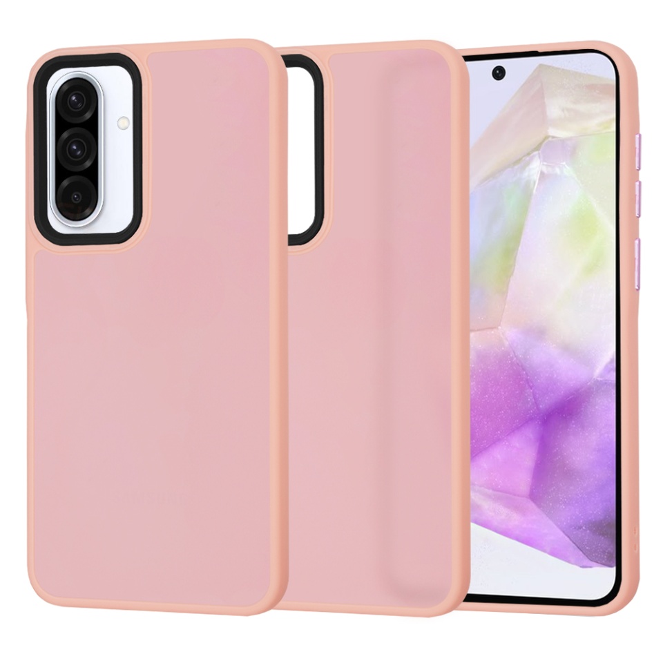 Husa pentru Samsung Galaxy A56 5G, ce Absoarbe Cele mai Aspre Socuri, Frosted - Roz