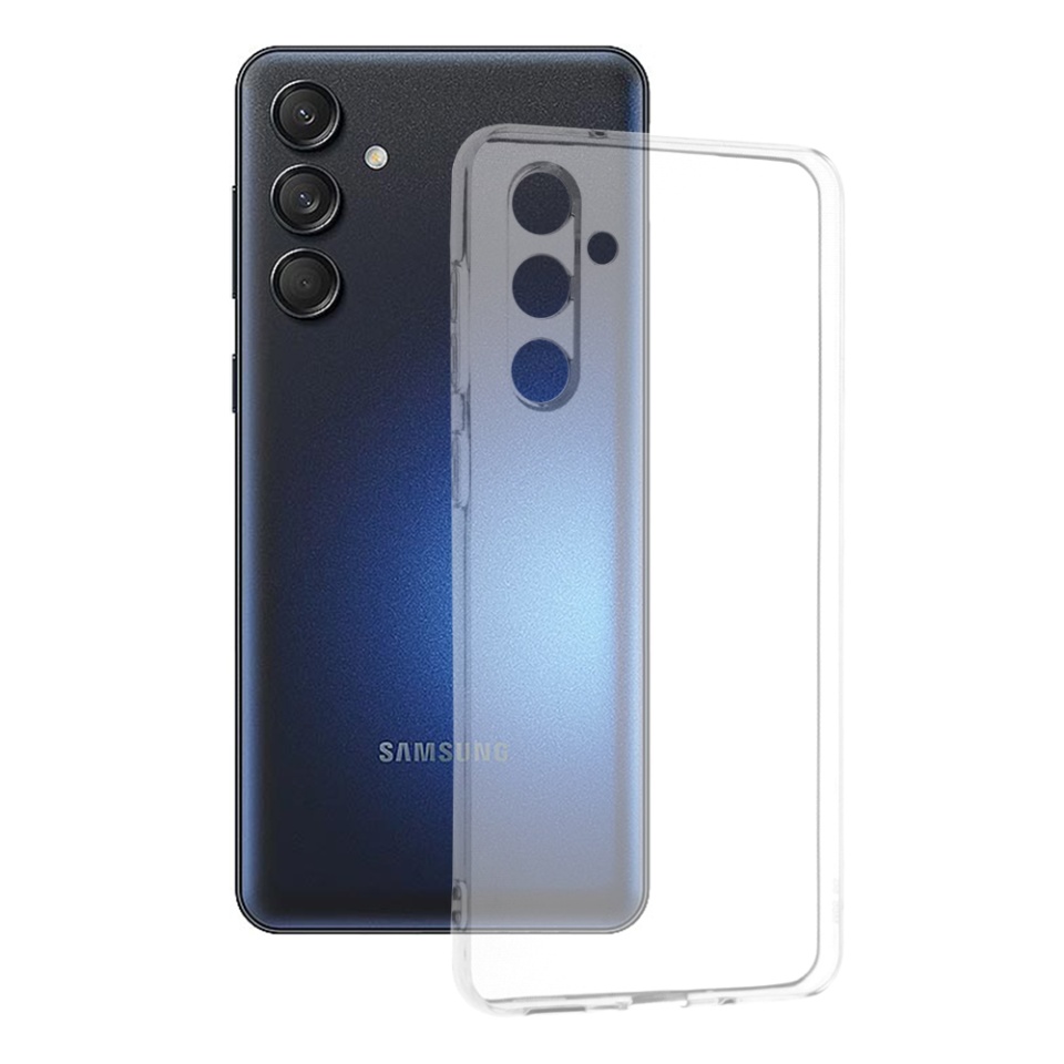 Husa pentru Samsung Galaxy M55 din silicon transparent, SKDR ClearGuard - Transparent