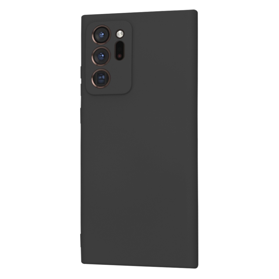 Husa pentru Samsung Galaxy Note 20 Ultra 5G / Galaxy Note 20 Ultra din Silicon Catifelat, Protectie Premium, Skyddar SoftElegance - Negru - 3 | YEO