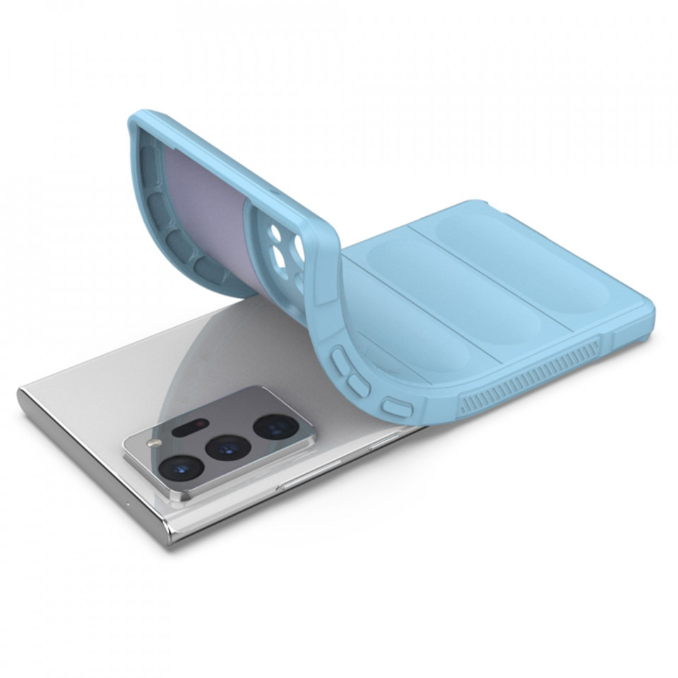 Husa pentru Samsung Galaxy Note 20 Ultra 5G / Galaxy Note 20 Ultra eleganta, din silicon mat, SKDR Vogue - Negru - 3 | YEO