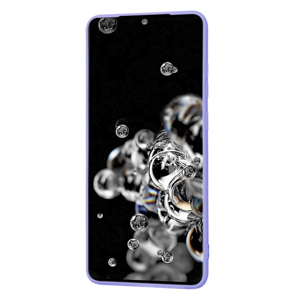 Husa pentru Samsung Galaxy S20 Ultra 5G / Galaxy S20 Ultra din Silicon Catifelat, Protectie Premium, Skyddar SoftElegance - Violet - 2 | YEO