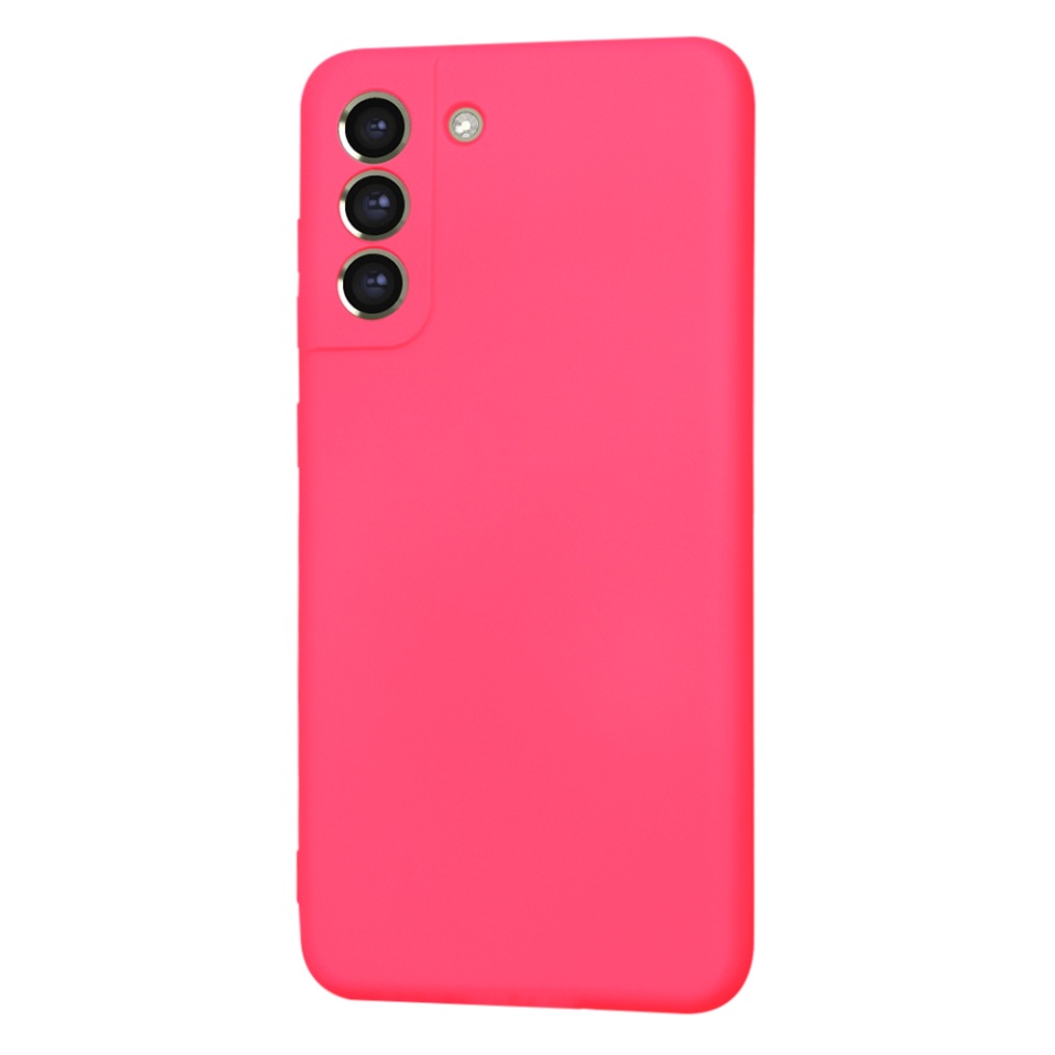 Husa pentru Samsung Galaxy S21 FE 5G din Silicon Catifelat, Protectie Premium, Skyddar SoftElegance MagSafe - Fucsia - 2 | YEO
