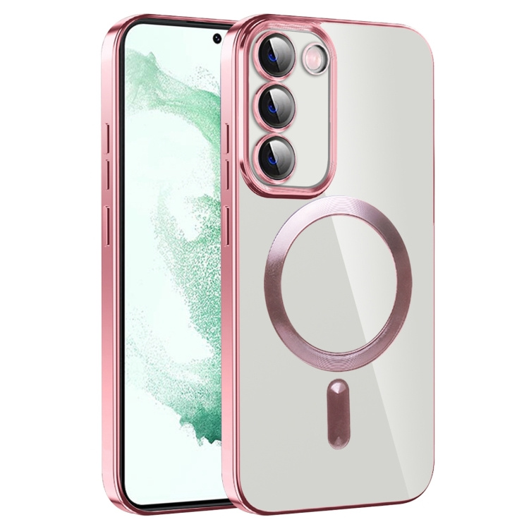 Husa pentru Samsung Galaxy S21 Plus 5G cu Magsafe integrat, SKYDDAR Luxury Shield - Roz