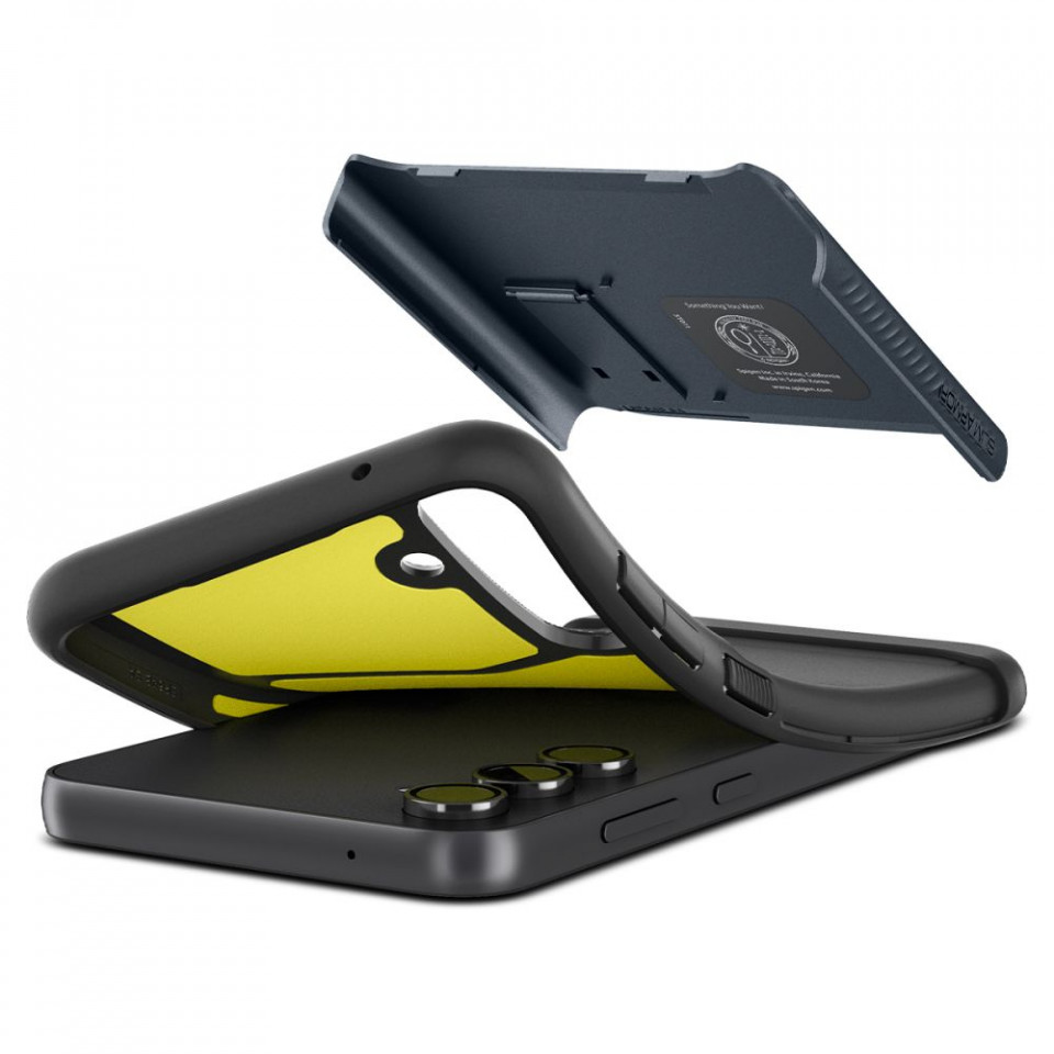 Husa pentru Samsung Galaxy S23 FE - Spigen Slim Armor - Metal Slate - 3 | YEO