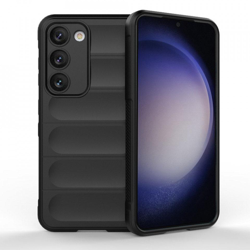 Husa pentru Samsung Galaxy S23 Plus eleganta, din silicon mat, SKDR Vogue - Negru