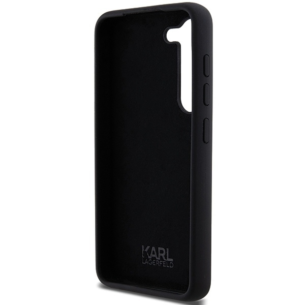 Husa pentru Samsung Galaxy S23 Plus, Silicone, Karl Lagerfeld, Negru - 3 | YEO