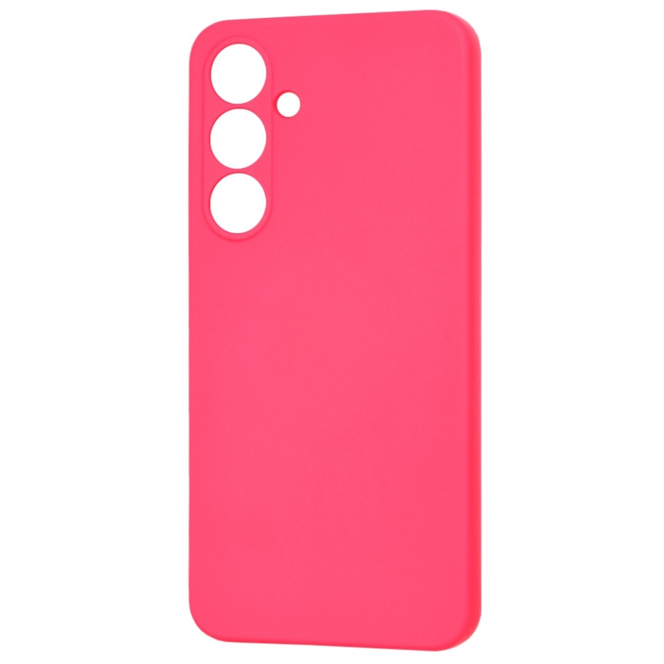 Husa pentru Samsung Galaxy S24 FE, SKYDDAR INNOVATION, din Silicon Catifelat, SoftFlex Magsafe, set cu sticker, Fucsia - 2 | YEO