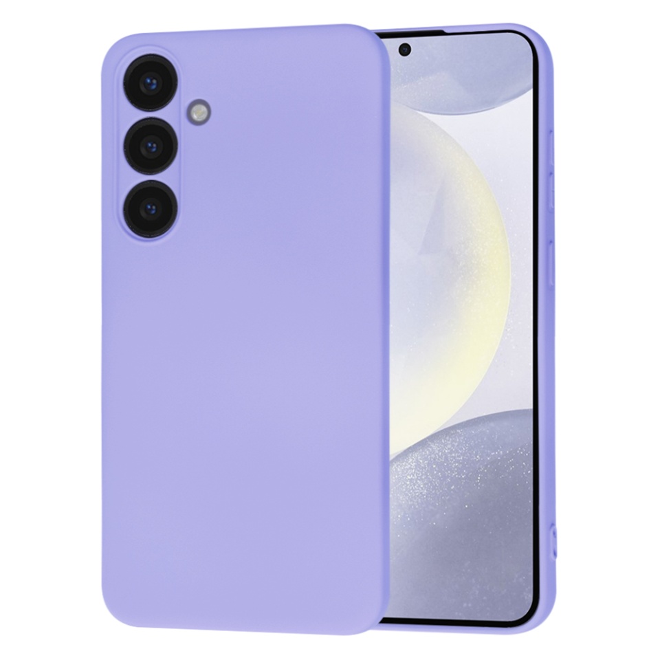 Husa pentru Samsung Galaxy S24 Plus din Silicon Catifelat, Protectie Premium, Skyddar SoftElegance MagSafe - Violet