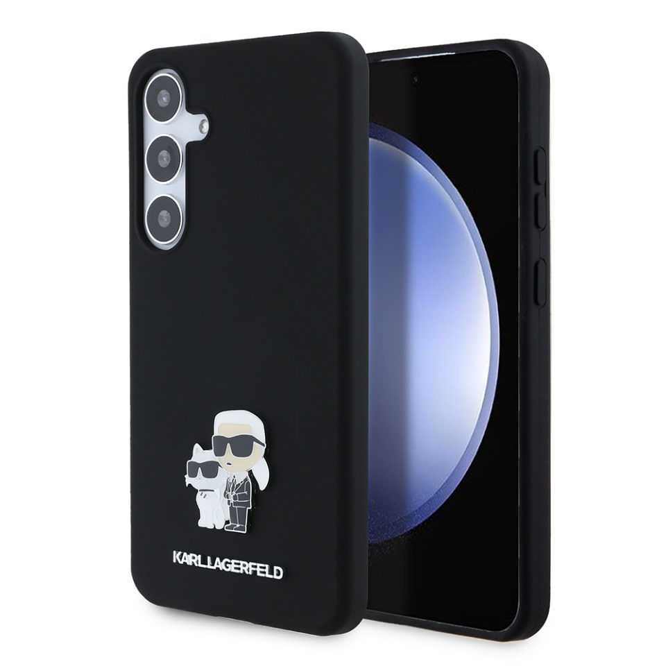 Husa pentru Samsung Galaxy S24 Plus, Silicone, Karl Lagerfeld, Negru