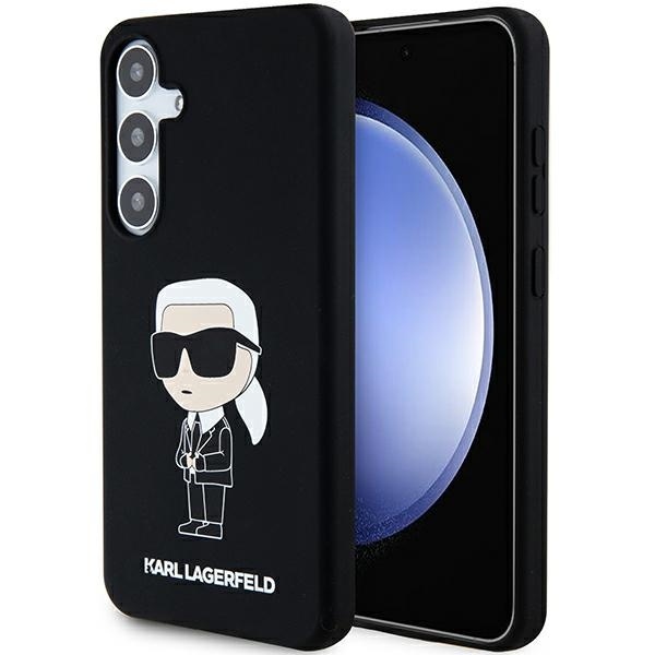 Husa pentru Samsung Galaxy S24, Silicone, Karl Lagerfeld, Negru