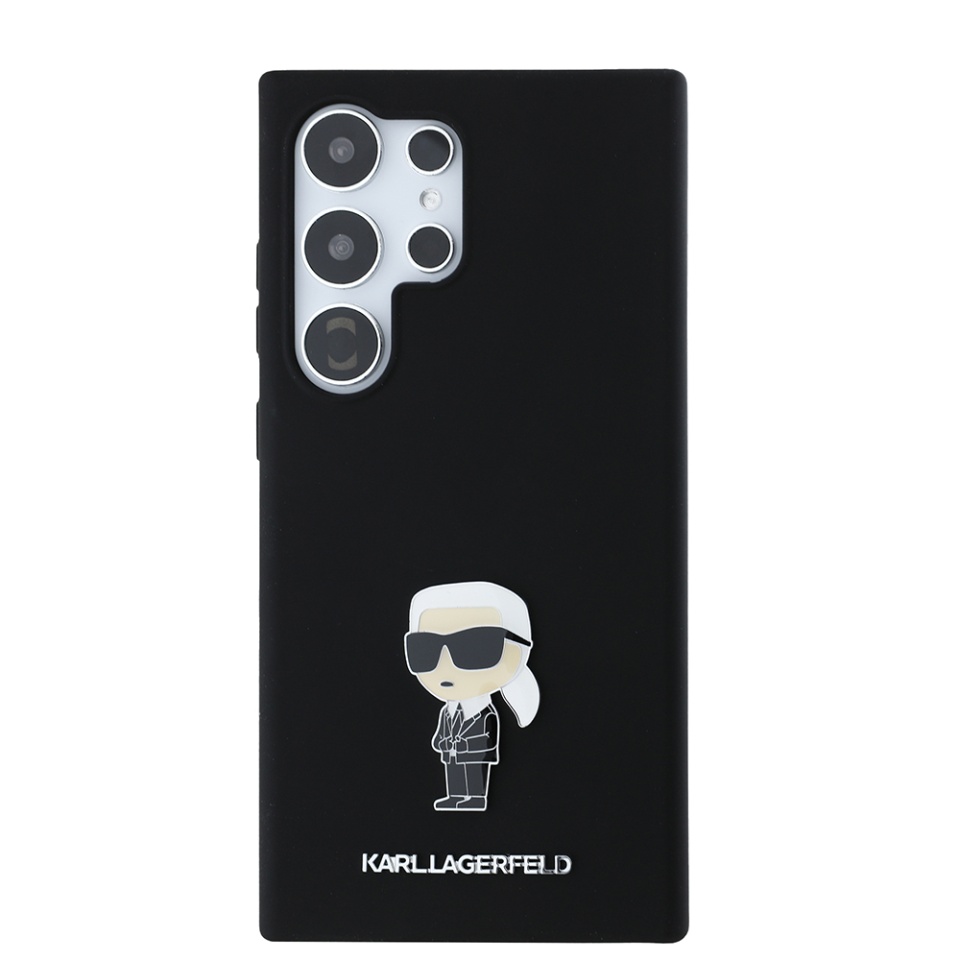 Husa pentru Samsung Galaxy S24 Ultra, Silicone, Karl Lagerfeld, Negru - 1 | YEO