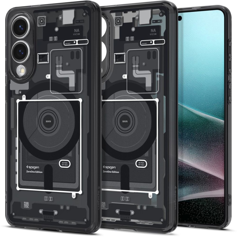Husa pentru Samsung Galaxy S25 Edge, Ultra Hybrid Zero One - Negru