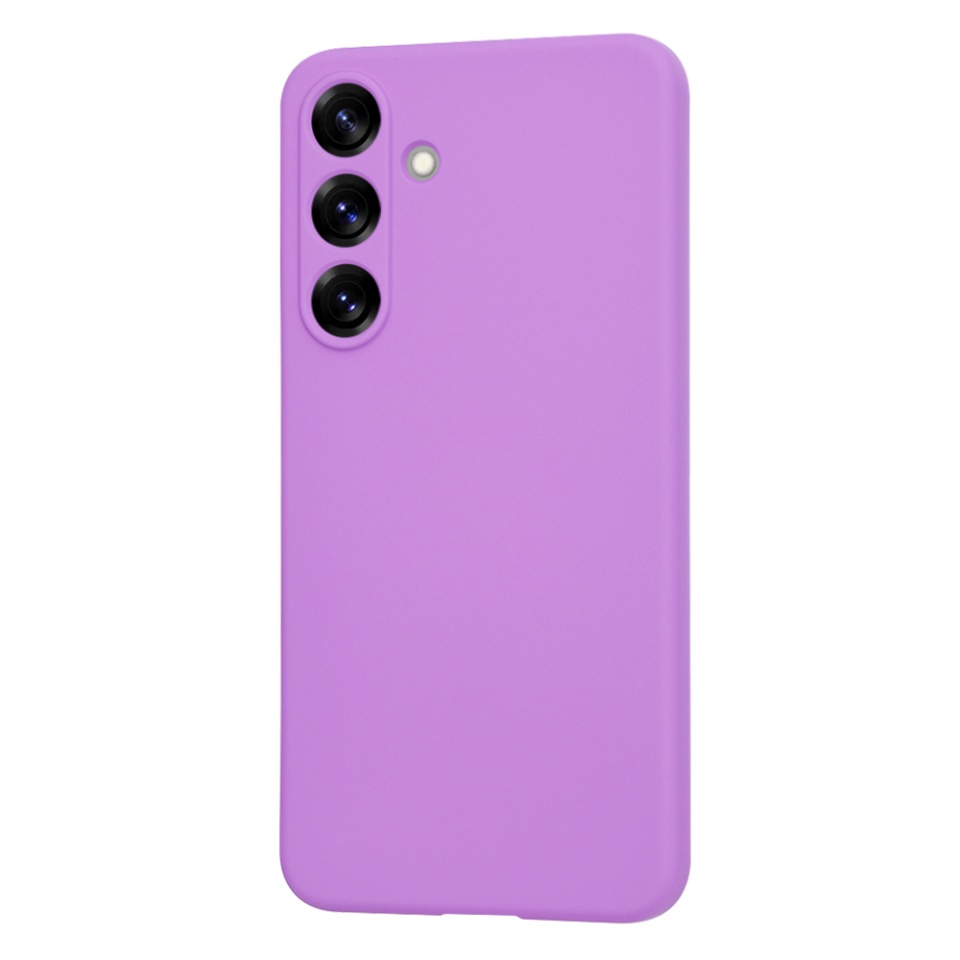 Husa pentru Samsung Galaxy S25 Plus din Silicon Catifelat, Protectie Premium, Skyddar SoftElegance - Mov - 2 | YEO