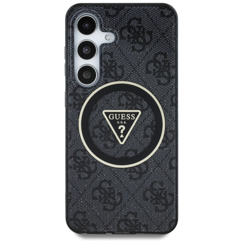Husa pentru Samsung Galaxy S25 Plus IML Glitter Circle MagSafe, Guess - Negru - 2 | YEO