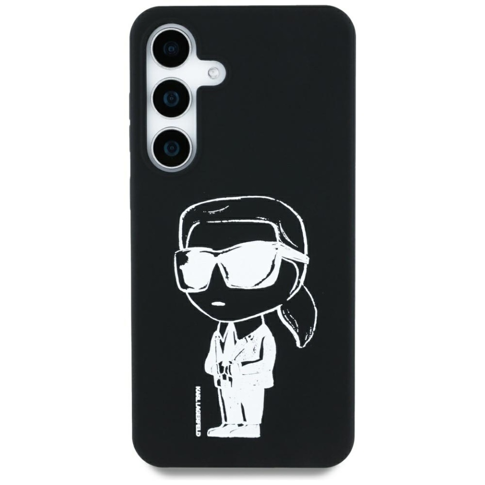 Husa pentru Samsung Galaxy S25, Silicone MagSafe, Karl Lagerfeld - Negru - 1 | YEO