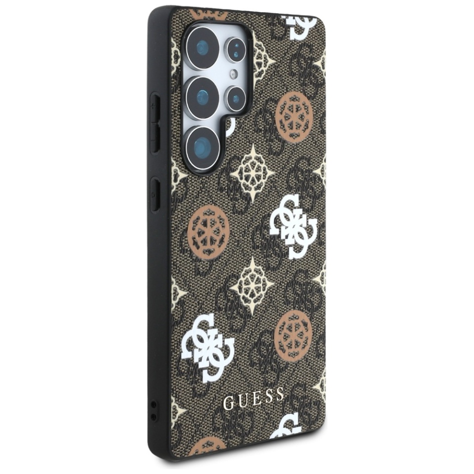 Husa pentru Samsung Galaxy S25 Ultra, Guess, Hardcase Peony, Maro - 3 | YEO