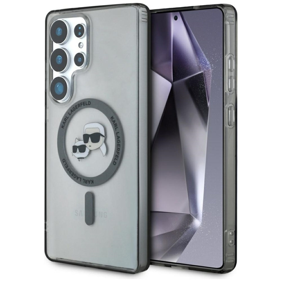 Husa pentru Samsung Galaxy S25 Ultra, Karl Lagerfeld, IML MagSafe, Negru