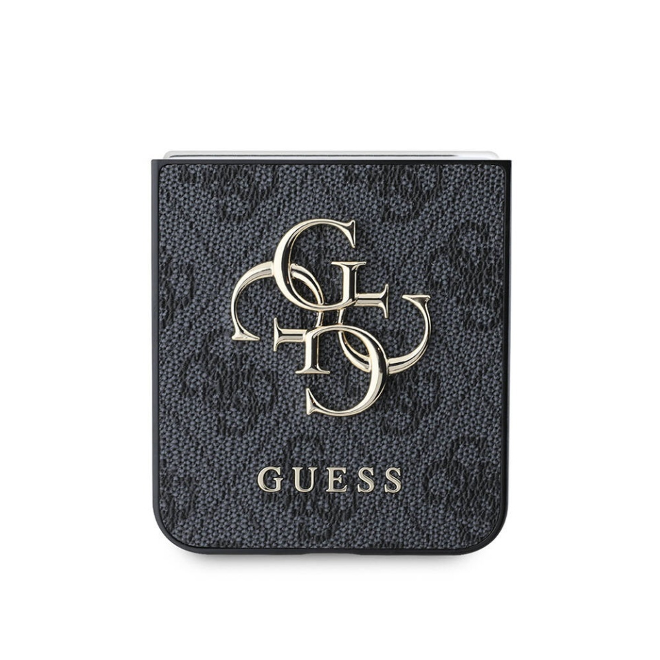 Husa pentru Samsung Galaxy Z Flip7, Guess 4G Metal Logo, Protectie Slim, Compatibila, Maro - 2 | YEO