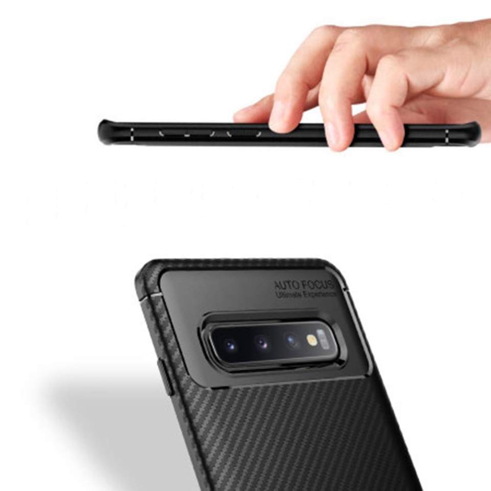 Husa pentru telefon, SKYDDAR INNOVATION, iPhone 16e, CarbonFlex ,Finisaj Premium cu Textura de Carbon, Design Elegant, Set cu sticker 40x40mm, Negru - 1 | YEO