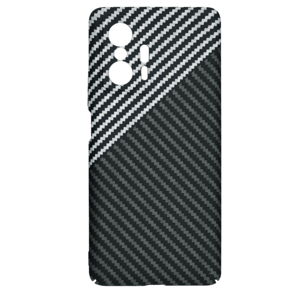 Husa pentru Xiaomi 11T / 11T Pro, Finisaj Premium cu Textura de Carbon, Design Elegant, SKDR CarbonFlex - Gri - 3 | YEO