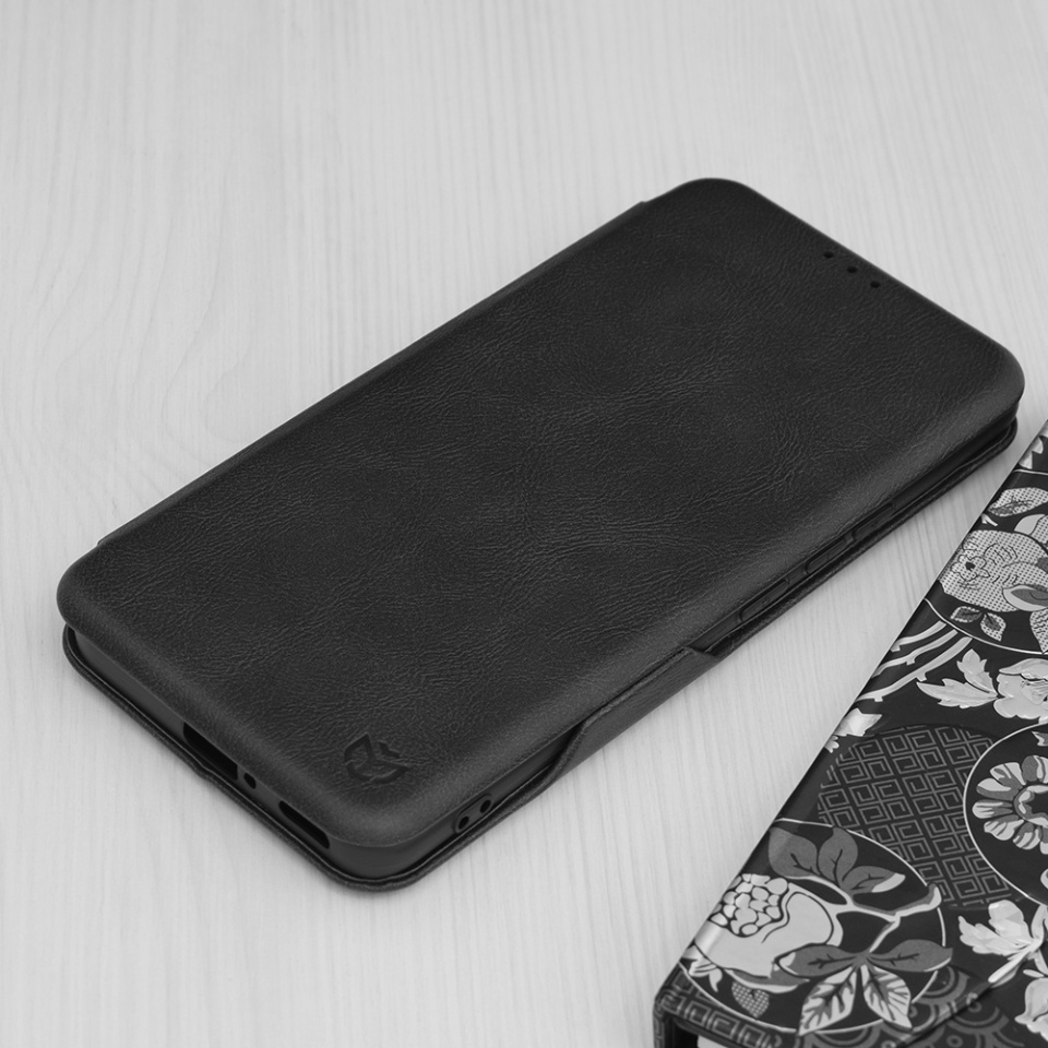Husa pentru Xiaomi 13 Pro, SKYDDAR INNOVATION, Safe Wallet tip carte din Piele Ecologica, Suport Carduri, Inchidere Magnetica, Negru, set cu sticker - 3 | YEO