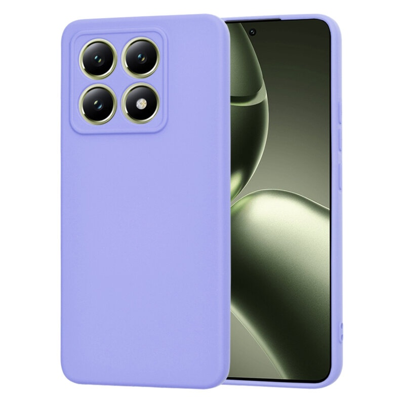 Husa pentru Xiaomi 14T din Silicon Catifelat, Protectie Premium, Skyddar SoftElegance - Violet