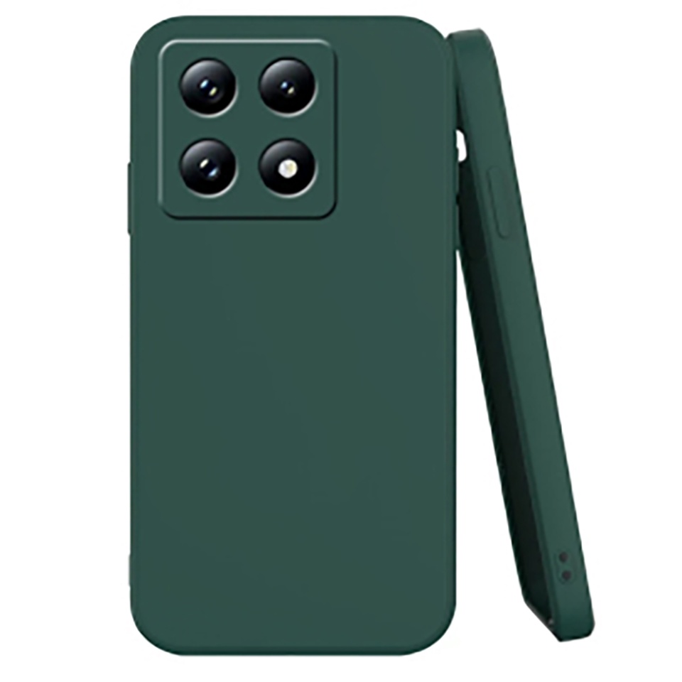 Husa pentru Xiaomi 14T Pro din Silicon Catifelat, Protectie Premium, Skyddar SoftElegance - Verde