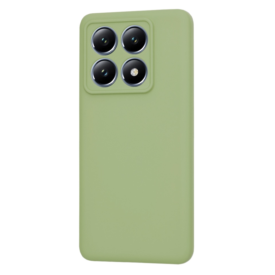 Husa pentru Xiaomi 14T Pro din Silicon Catifelat, Protectie Premium, Skyddar SoftElegance - Verde - 2 | YEO