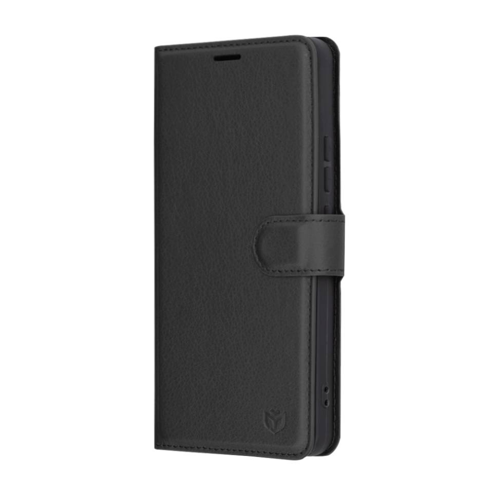 Husa pentru Xiaomi 14T Pro, SKYDDAR INNOVATION, Leather Folio tip Carte, cu Portofel Interior, Finisaje Premium, set cu sticker, Negru - 3 | YEO