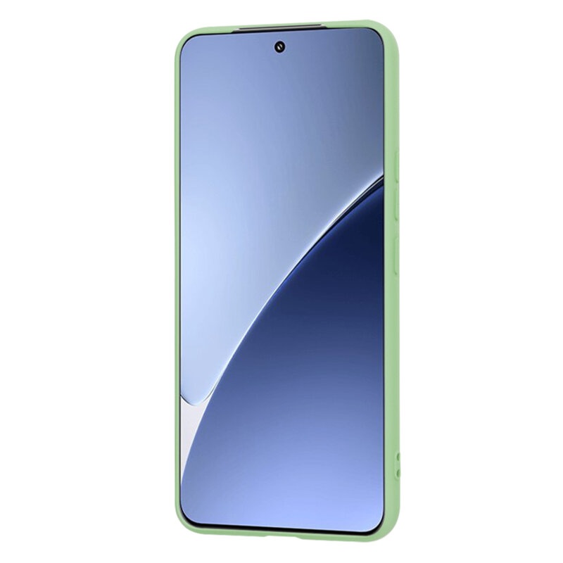 Husa pentru Xiaomi 15 Pro din Silicon Catifelat, Protectie Premium, Skyddar SoftElegance - Verde deschis - 1 | YEO